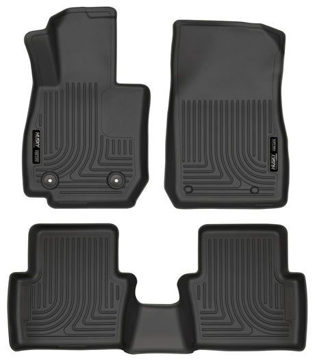 Revêtements de sol avant et 2e siège noirs Husky Liners 2017 Mazda CX-3 Weatherbeater