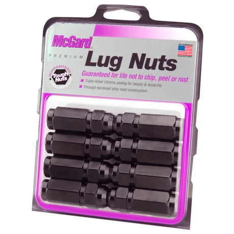 Écrou de roue hexagonal McGard (siège conique / duplex) 9/16-18 / 7/8 Hex / 2,5 po de longueur (paquet de 8) - Noir