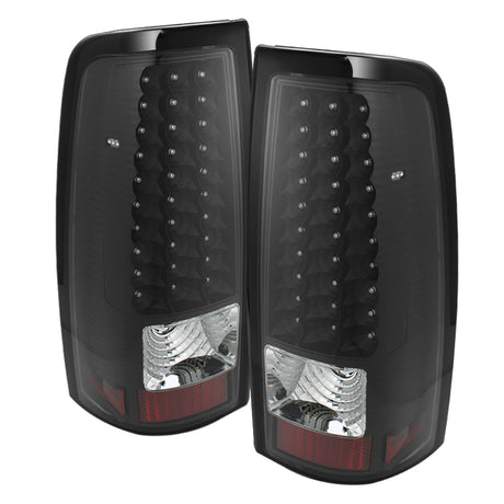Feux arrière à LED Xtune 03-06 Silverado 1500/2500 (ne s'adaptent pas au Stepside) Noir ALT-ON-CS03-LED-BK