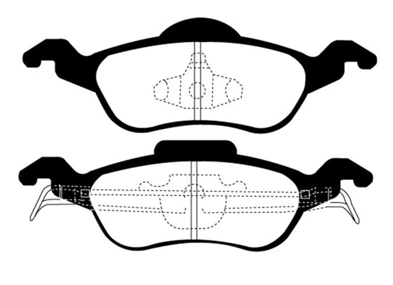 Plaquettes de frein avant EBC 00-04 Ford Focus 2.0 Ultimax2