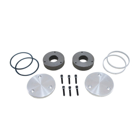 Kit de brides d'entraînement Yukon Gear Hardcore pour embouts extérieurs cannelés Dana 44/19. Capuchons gravés Yukon