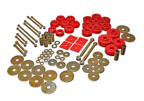 Ensemble de montage de carrosserie (cabine) Energy Suspension 67-72 Denali XL/Suburban/Yukon XL 2WD/4WD/67-95 K-5 Blazer Red