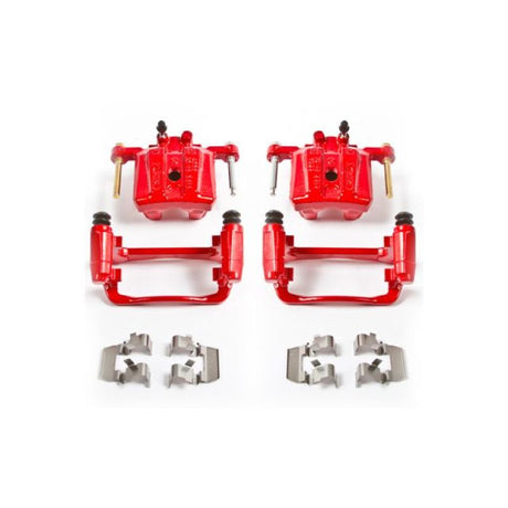 Étriers arrière rouges Power Stop 06-12 Mitsubishi Eclipse avec supports - Paire