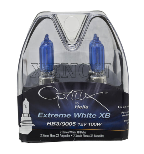 Ampoule Xénon blanche Hella HB3 9005 12V 100W XB (paire)