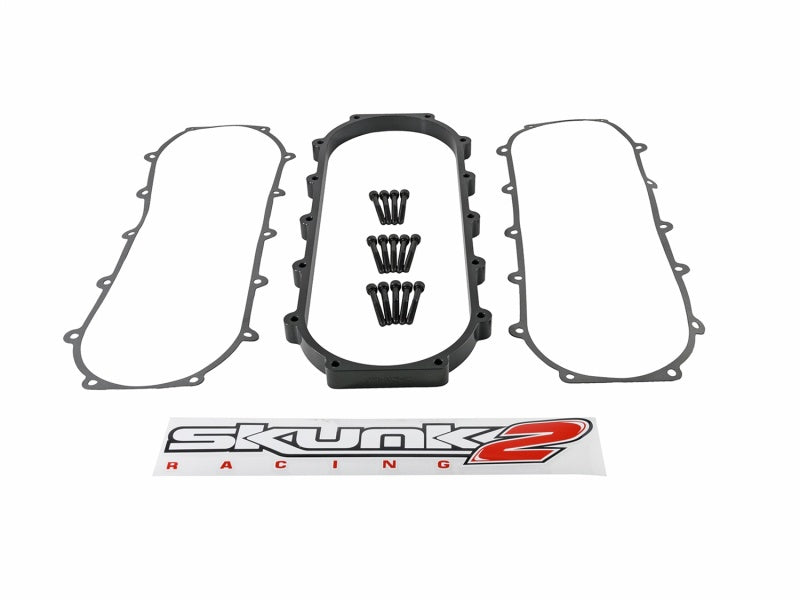 Entretoise de collecteur d'admission Honda/Acura Black RACE de la série Ultra de Skunk2, 1 litre (joint et quincaillerie inclus)