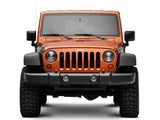 Feux antibrouillard à LED Halo de la série Axial de Raxiom 07-23 pour Jeep Wrangler JK et JL - Ambre