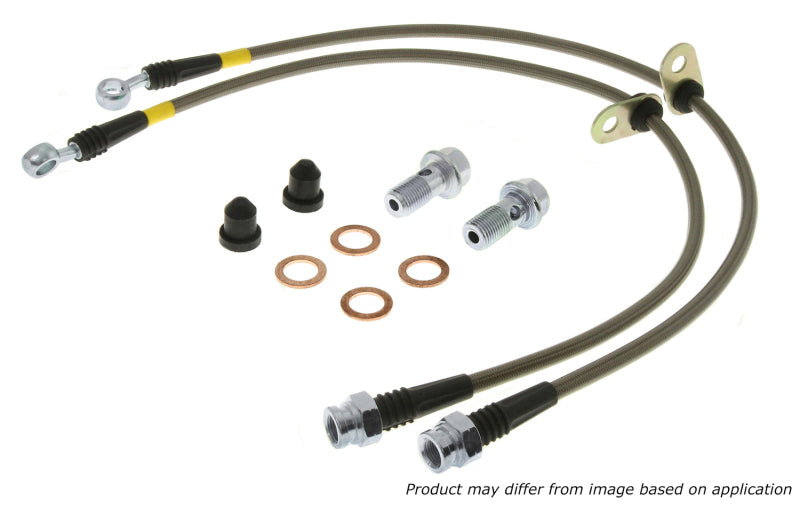 Conduites de frein avant en acier inoxydable StopTech 90-01 Integra