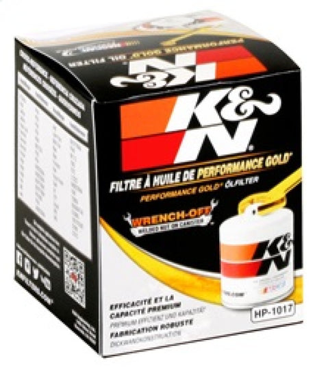 Filtre à huile K&amp;N Performance Gold 3,74 pouces / 2,98 OD