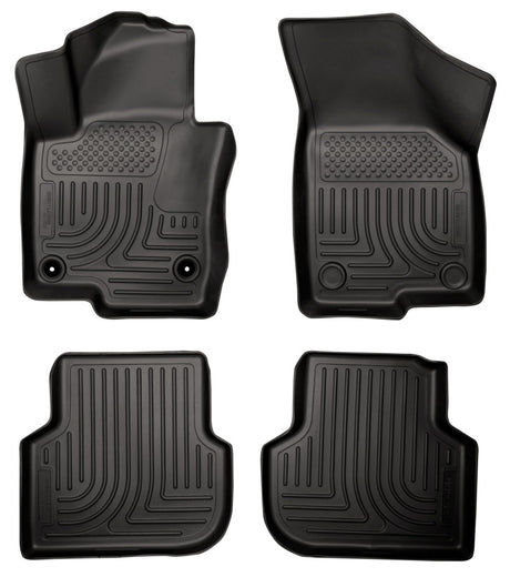 Revêtements de sol noirs Husky Liners 2011 Volkswagen Jetta (berline) WeatherBeater Combo