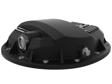 Couvercle de différentiel arrière aFe Pro Series GMCH 9.5 noir avec ailettes usinées 19-20 GM Silverado/Sierra 1500