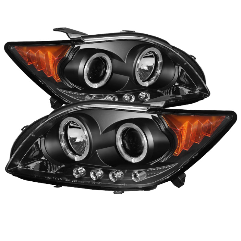 Phares de projecteur Spyder Scion TC 08-10 Halo LED - LED remplaçables Blk PRO-YD-TTC08-HL-BK