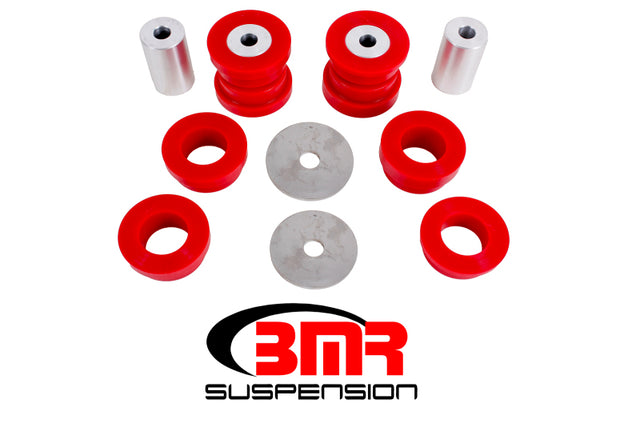 BMR 15-17 S550 Mustang Rear Cradle Bushing Kit (Polyurethane) - Red BMR Suspension