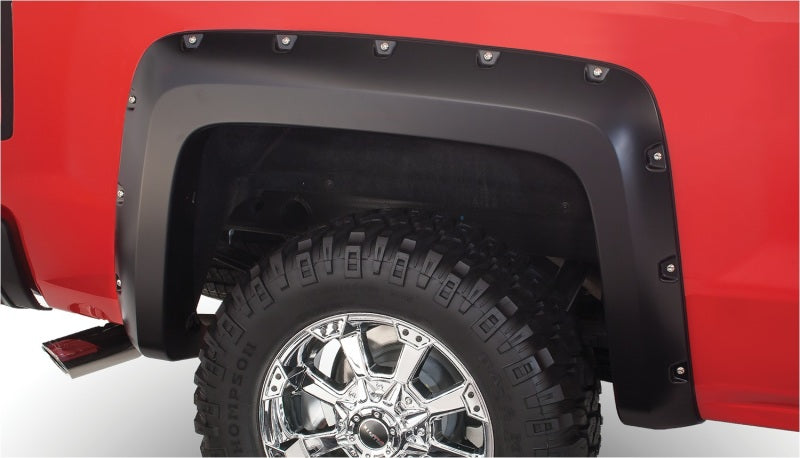 Bushwacker 07-13 Chevy Avalanche Pocket Style Flares 4pc - Noir