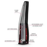 ANZO 2007-2014 Chevrolet Tahoe Led Taillights Red/Clear