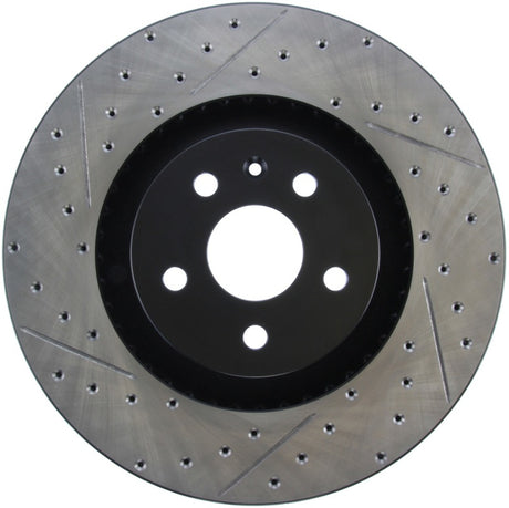 Disque de frein sport droit percé et fendu StopTech pour Cadillac CTS-V 2009
