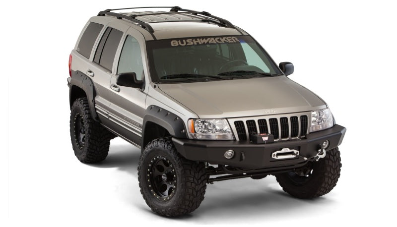 Élargisseurs de style découpé Bushwacker 99-04 Jeep Grand Cherokee 4 pièces - Noir