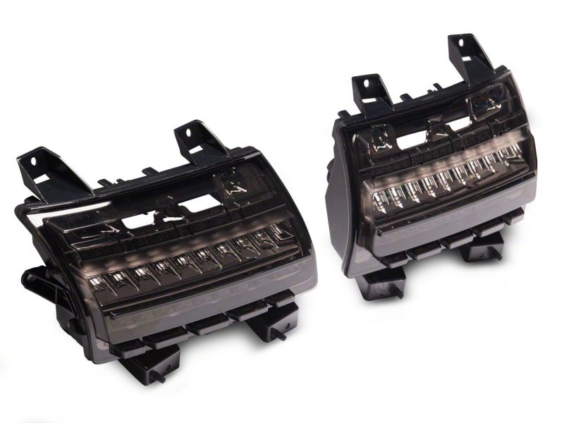 Feux de position latéraux à LED halogènes Raxiom 18-23 Jeep Wrangler Factory Axial Series - Fumés
