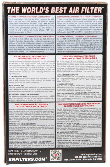 K&N 2005 John Deere Bombardier 02-05 Replacement Air Filter