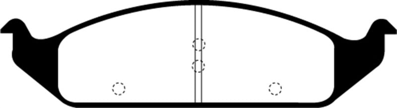 Plaquettes de frein avant EBC Ultimax2 pour Chrysler Cirrus 2.4 (roues de 14 pouces) 95-97