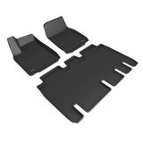 Ensemble complet de tapis de sol 3D MAXpider 22-23 pour Tesla Model X - Noir