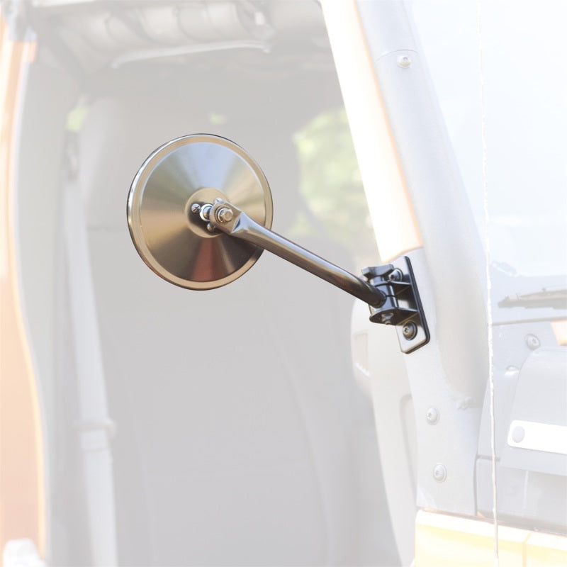 Rugged Ridge 97-18 Jeep Wrangler TJ/JK Black Quick Release Mirror Kit