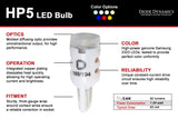 Ampoule LED Diode Dynamics 194 HP5 LED - Rouge Lot de 12