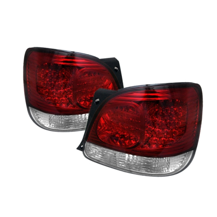 Feux arrière LED Spyder Lexus GS 300/400 98-05 Rouge Transparent ALT-YD-LGS98-LED-RC