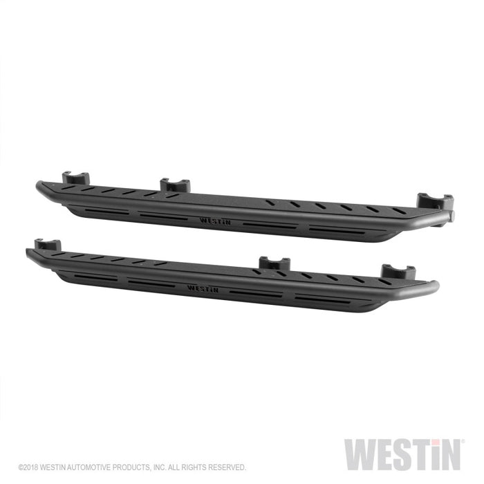 Westin/Snyper 2018+ Jeep Wrangler JL Unlimited 4DR Triple Tube Rock Rail Steps - Textured Black