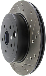 Disque de frein sport rainuré et percé StopTech 08+ Subaru STI (ne convient pas aux modèles 05-07)