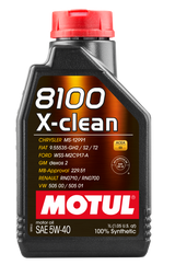 Motul 1L Synthetic Engine Oil 8100 5W40 X-CLEAN C3 -505 01-502 00-505 00-LL04