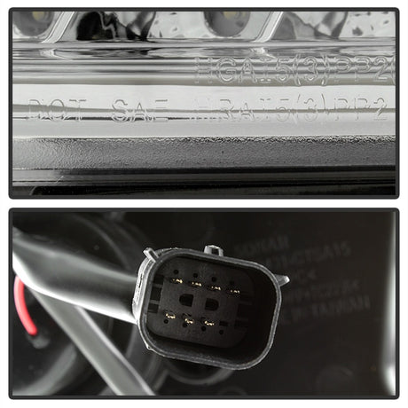 Phares de projecteur Spyder Chevy Tahoe / Suburban 2015-2016 - DRL LED - Chrome PRO-YD-CTA15-DRL-C