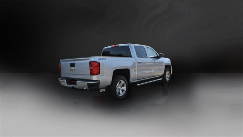 Corsa 14 GMC Sierra/Chevy Silv 1500 Crew Cab/Std. Bed 5.3L V8 Échappement sport poli CB simple face
