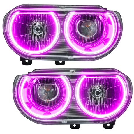 Oracle 08-14 Dodge Challenger SMD HL (non HID) - ColorSHIFT avec contrôleur BC1 VOIR LA GARANTIE