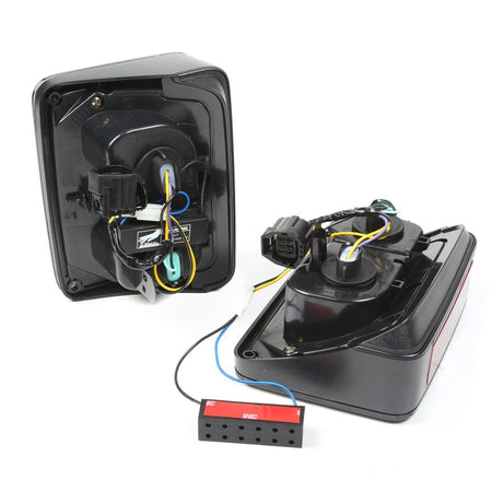 Ensemble de feux arrière à LED Rugged Ridge fumés pour Jeep Wrangler 07-18