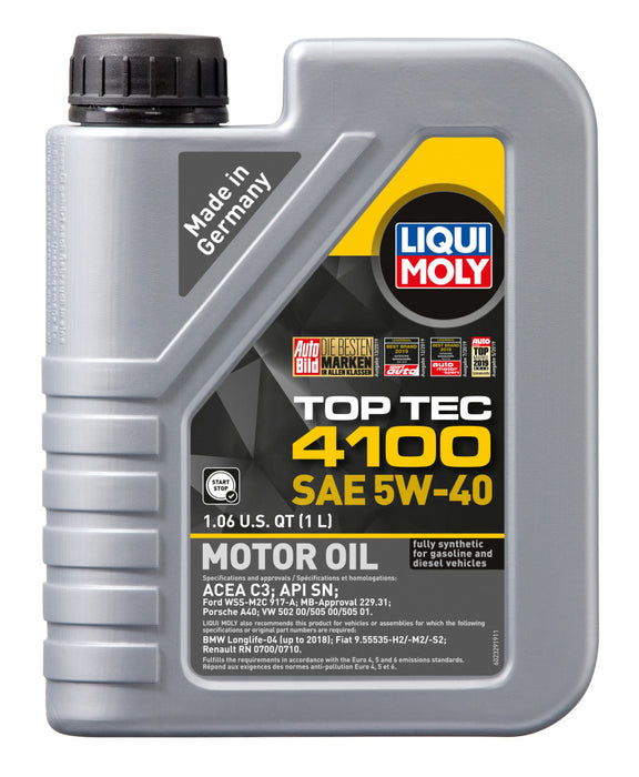 Huile moteur LIQUI MOLY Top Tec 4100 SAE 5W40 1L