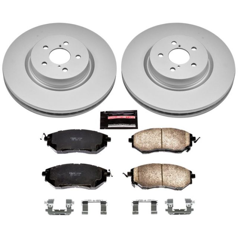 Power Stop 14-18 Subaru Forester Front Z17 Evolution Geomet Coated Brake Kit