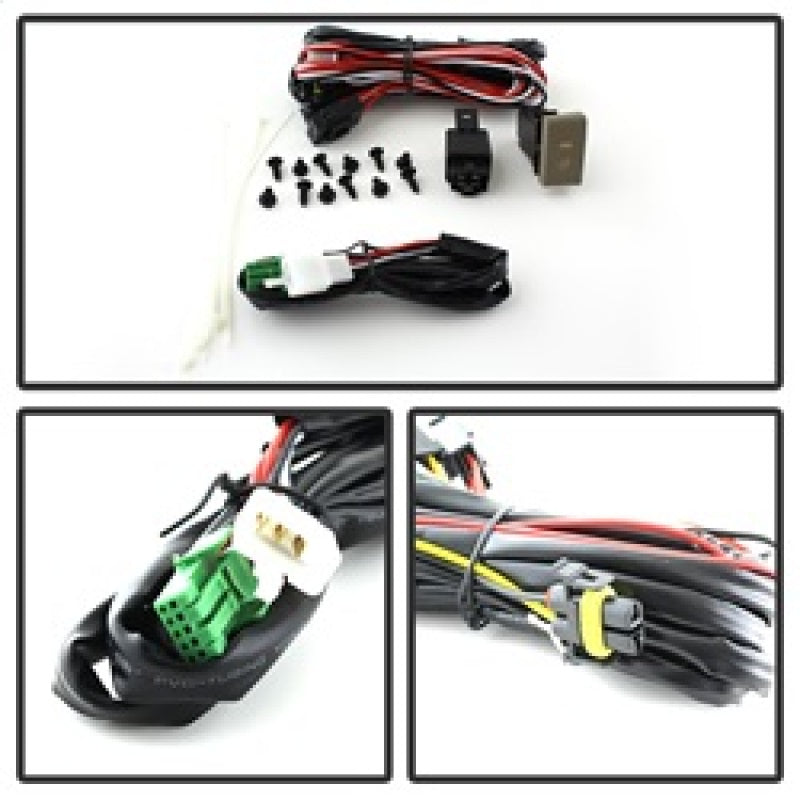 Feux antibrouillard Spyder Hyundai Elantra 2014+ de style OEM avec interrupteur transparent FL-HYE2014-C