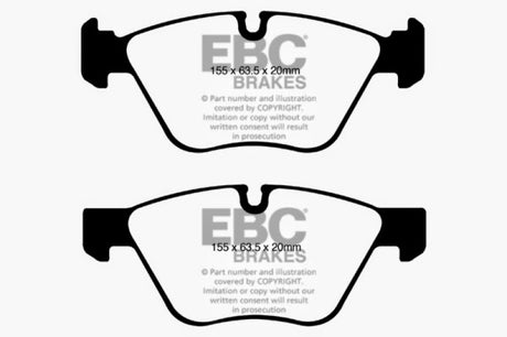 EBC 08-10 BMW 128 3.0 Redstuff Front Brake Pads