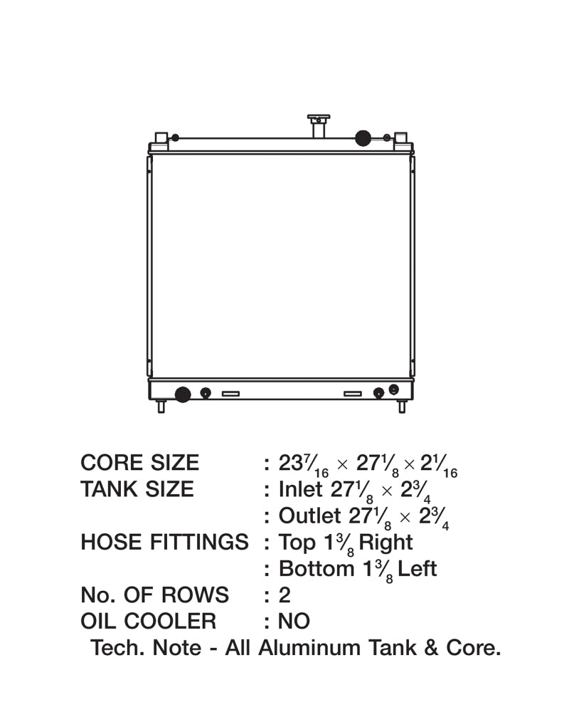 Radiateur CSF 04-15 Nissan Titan Armada