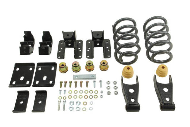 Belltech LOWERING KIT 14 Silverado/Sierra Ext/Crw Cab 2WD 3in or 4in Front/4in Rear w/o Shocks