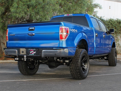 Échappement aFe MACHForce XP 3 pouces SS double sortie latérale CB avec embouts noirs 11-14 Ford F150 EcoBoost V6-3.5L TT