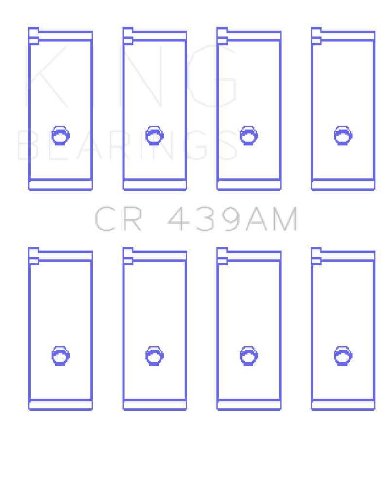 King Honda A18A1/A20A1/B20A3/BS1/ES/ET1-2 Connecting Rod Bearing Set - 0.25 Oversized