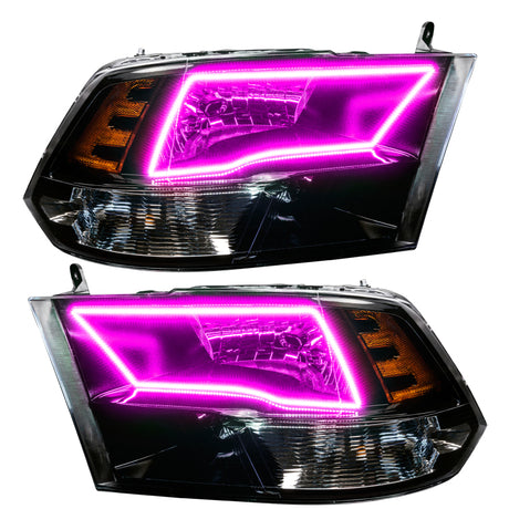 Phares Oracle Lighting 09-18 RAM 1500 Sport Halo - Boîtier noir avec contrôleur 2.0 VOIR LA GARANTIE