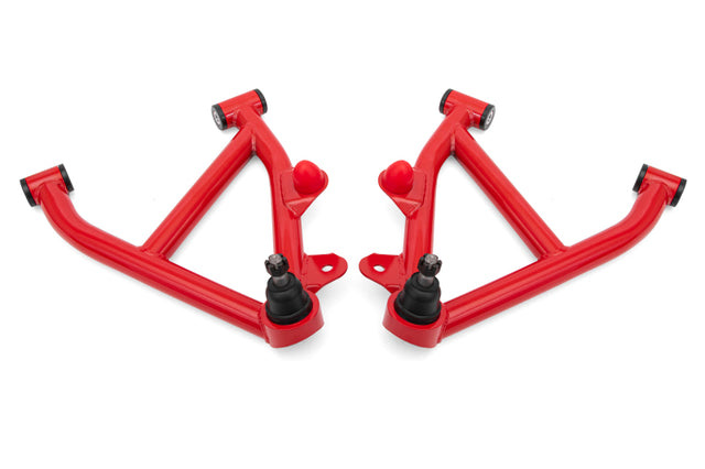 BMR 82-92 GM F-Body A-Arms Lower DOM Non-Adj Delrin Bushings Coilover - Red BMR Suspension