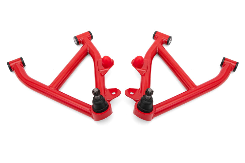 Suspension à ressorts hélicoïdaux BMR 82-92 GM F-Body A-Bras inférieurs DOM Non-Adj Delrin Bushings - Rouge