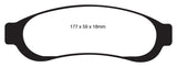 Plaquettes de frein arrière EBC Yellowstuff pour Ford F350 05-07 (avec Super Duty) 5.4 DRW 2WD