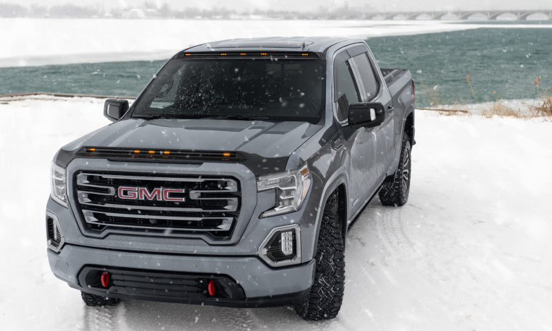 Pare-vent à profil bas AVS 2019 pour camionnette Chevrolet Silverado 1500 Crew Cab 4 pièces - Fumé