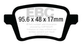 Plaquettes de frein arrière EBC 13+ Fiat 500L 1.4 Turbo Yellowstuff