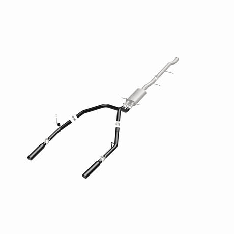 Cat-Back MagnaFlow SYS 3,5 pouces à embouts arrière divisés doubles noirs 10-13 Chevy Silverado / GMC Sierra 5,3 L