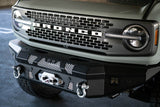 Pare-chocs avant DV8 Offroad 2021+ Ford Bronco compatible avec treuil avec pare-buffle en option/ouverture de lumière auxiliaire